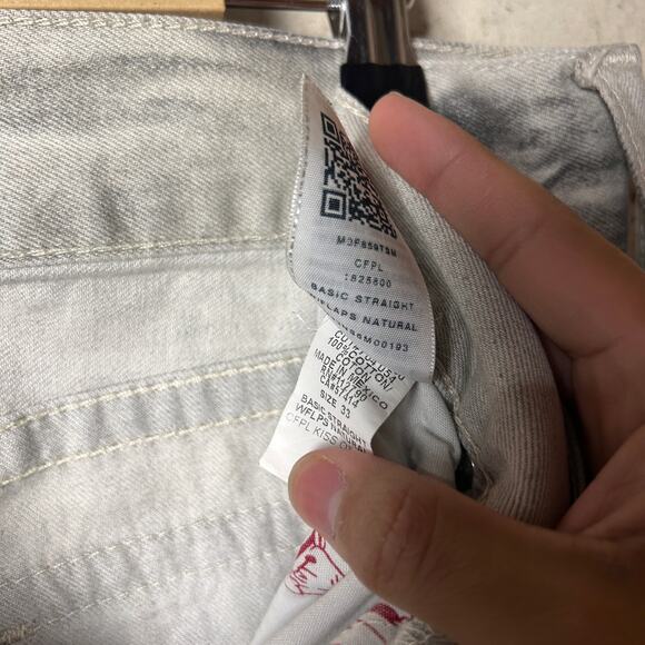 True Religion World Tour Kiss Of Death Wash 33" Cotton Straight Fit Jeans - Picture 7 of 8